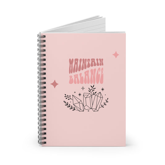 Maintain Balance Spiral Notebook