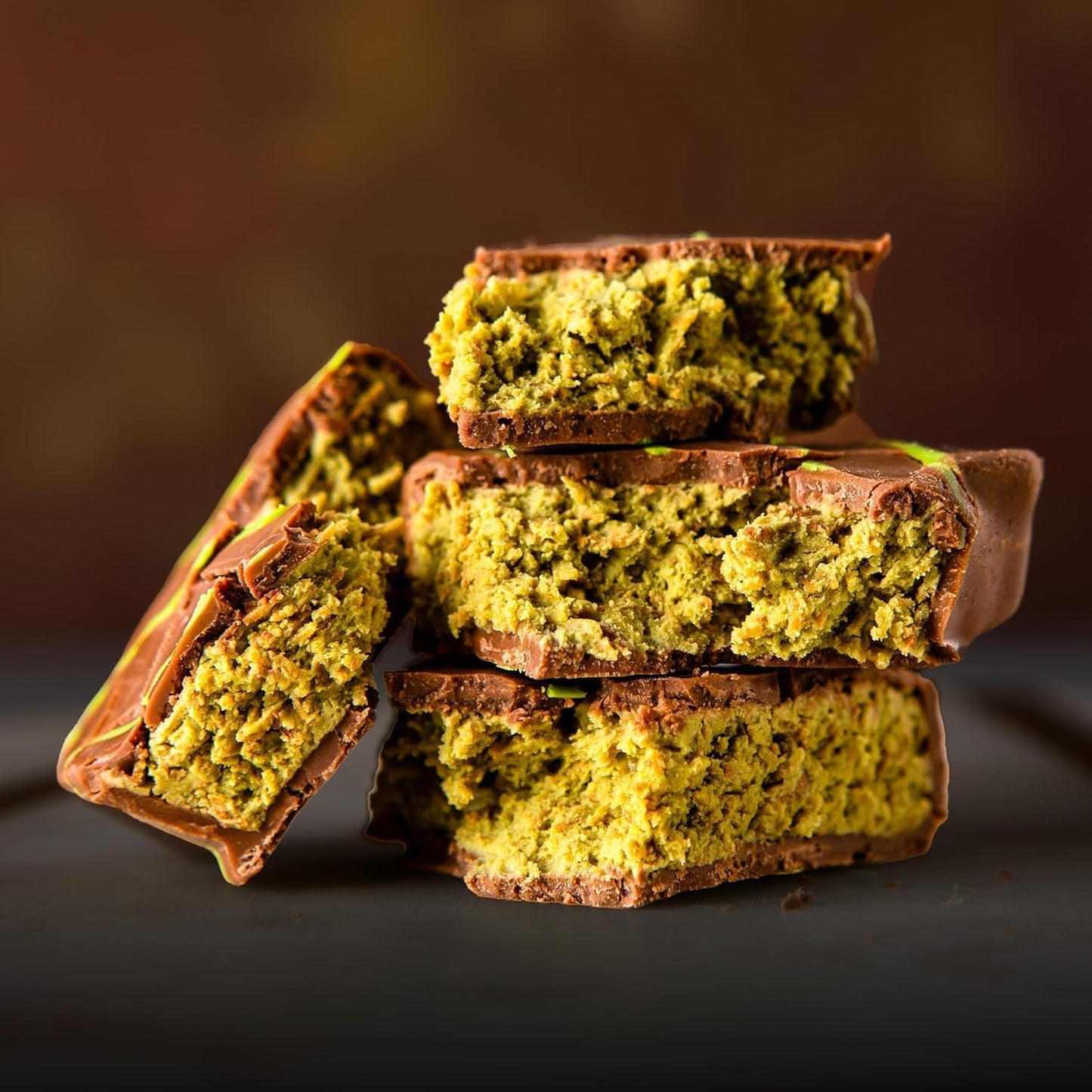 Dubai Chocolate Kunafa Pistachio (The Original), 2.65 Oz - 75 Grams - Imported from DUBAI UAE