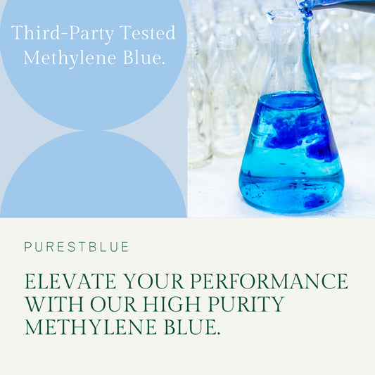 Pure USP Methylene Blue Liquid with Dropper 1% | 600Mg • 2Oz