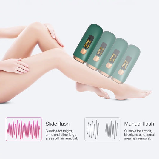 Laser Hair Removal for Women and Men with Cooling System,Upgraded to 990,000 Flashes Hair Removal Device on Facial Legs(Green)