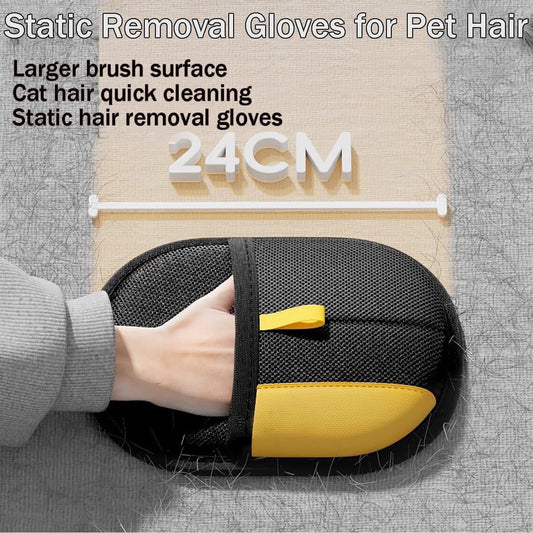 2025 Pet Glove, Pet Electrostatic Gloves, Electrostatic Gloves Pet Hair, Pet Hair Remover Electrostatic Gloves, Yomi Pet Hair Remover Glove, Double-Sided Grooming Gloves Pets 1PCS