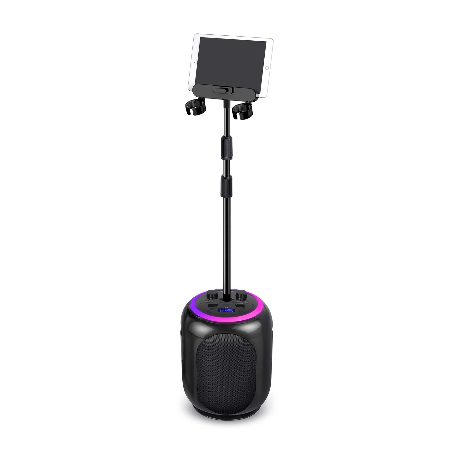 Singing Machine Sing Cast Max Stand-Alone Karaoke Machine, Stand, & LED Lights, Black, SMC2035