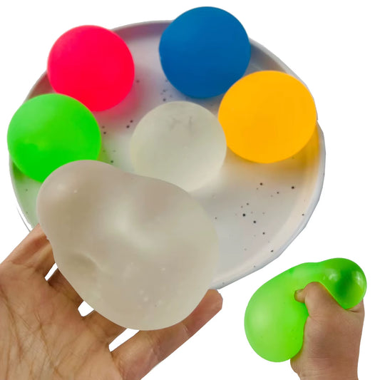 Squishy Stress Balls Resistance Fidget Toys Sensory Stress Relief Hand Therapy Toys Rebound Pinch Squeeze Ball for Kids Adults