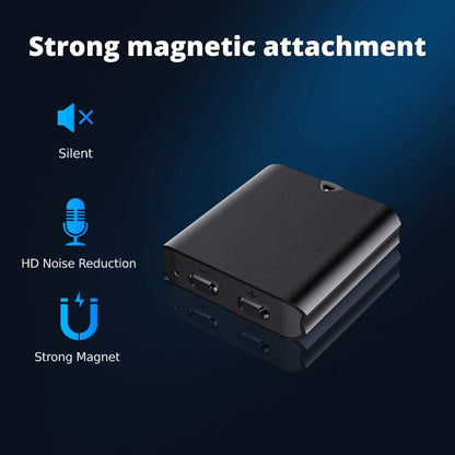Q63 Professional Mini Voice Activated Recorder, 30 Day Standby Recording, Aluminum Alloy Body, Magnetic, HD Noise Reduction, for Car, Office, Home, Easy to Hide (16 GB)
