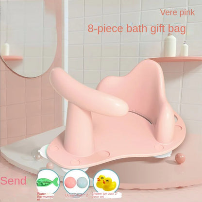 1Pc Baby Care Baby Bath Seat Newborn Baby Bath Tub Plastic Infant Babies Bath Seat for Tub Infant Antislip Bath Shower Chair #TC