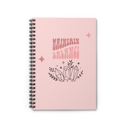 Maintain Balance Spiral Notebook