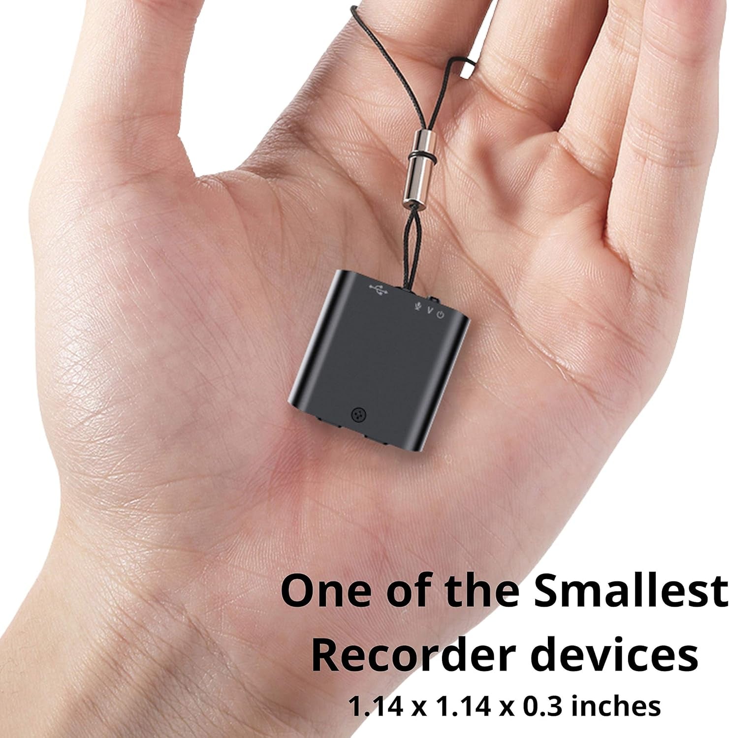Q63 Professional Mini Voice Activated Recorder, 30 Day Standby Recording, Aluminum Alloy Body, Magnetic, HD Noise Reduction, for Car, Office, Home, Easy to Hide (16 GB)