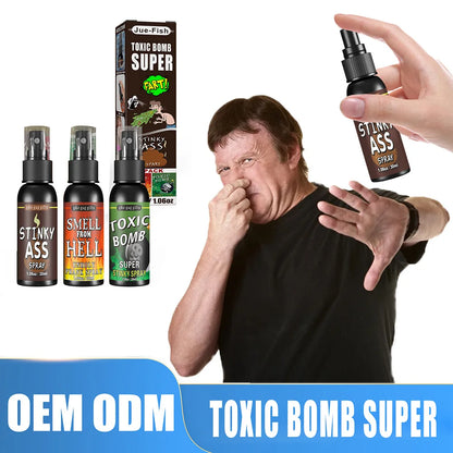 30Ml Fart Spray Party Supplies Plastic Liquid Fart Gag for Adults Kids Terrible Stinky Fart Spray Non Toxic Halloween Funny Toys