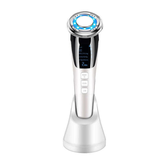 Face Massager Electric, Skin Care Tools Multifunctional Facial Massager anti Aging Skin Tightening Firming for Face Lift Galvanic Facial Machine (White)
