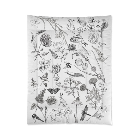 Wild flower natureComforter