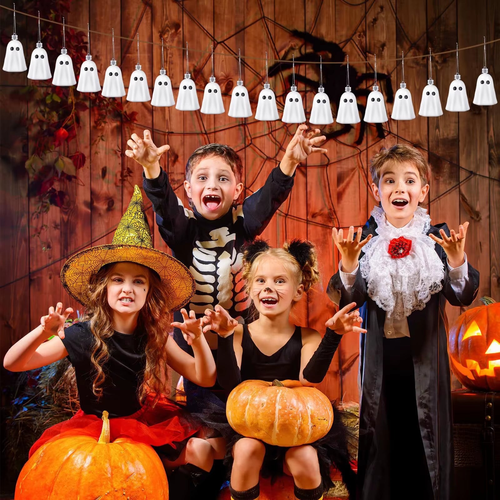 Halloween Hanging Ornaments Ghost Halloween Decoration Halloween Tree Decorations Ornaments Plastic Party Christmas Tree Decor