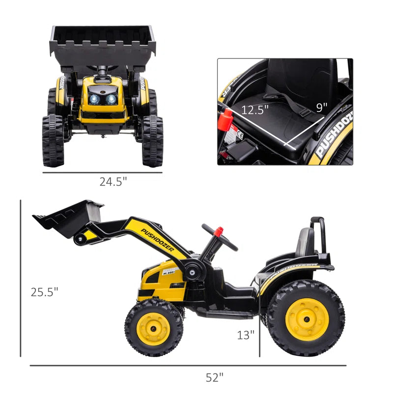 6 Volt 1 Seater Tractors / Construction Battery Powered Ride On