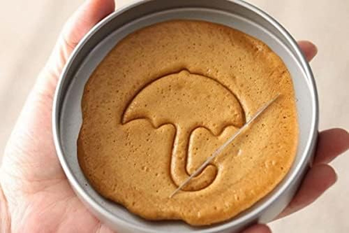 Squid Cookie Game Cutter Mold Tin Case Set Kit Umbrella Shapes Halloween Dalgona Sugar Candy Maker Container Box Tools (A)
