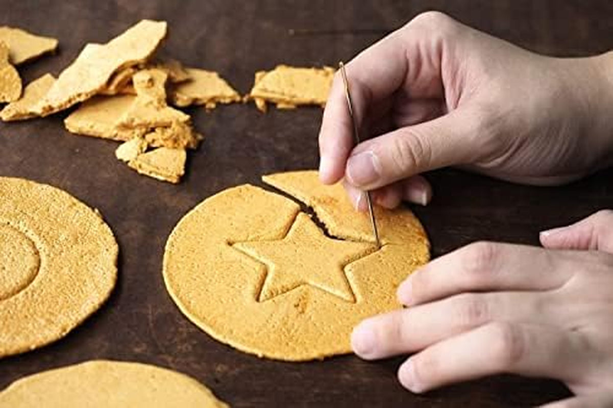 Squid Cookie Game Cutter Mold Tin Case Set Kit Umbrella Shapes Halloween Dalgona Sugar Candy Maker Container Box Tools (A)