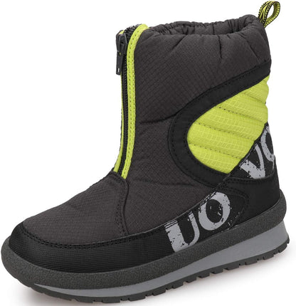 Boys Snow Boots Boys Boots Winter Boots for Kids Waterproof Winter Snow Boots for Boys Warm Slip Resistant Outdoor (Little Boys/Big Boys) Dark Gray9955 6 Big Kid
