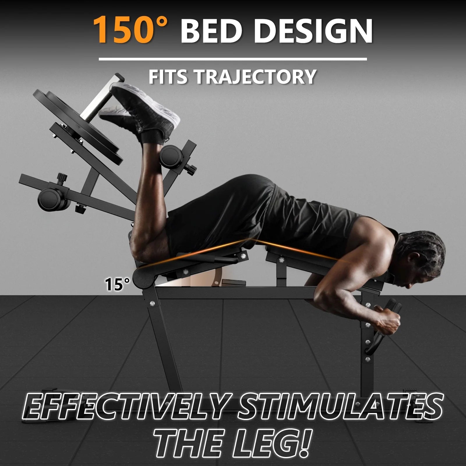 Leg Extension and Curl Machine, Seated Leg Extension Machine and Lying Leg Curl Machine for Home Gym with 600Lbs, Adjustable Leg Machine, Workout Equipment